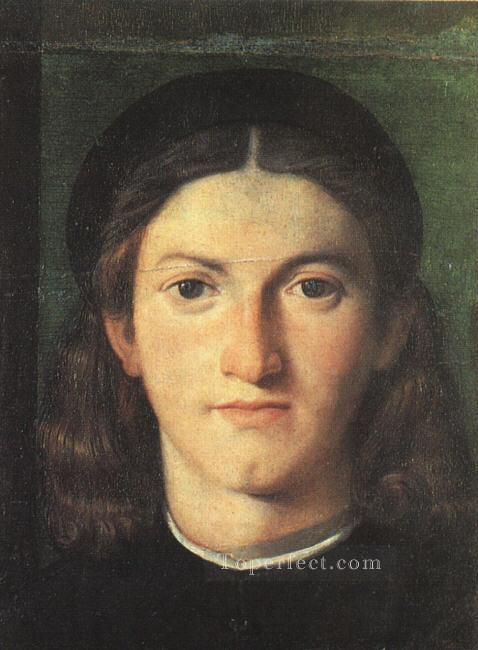 Head of a Young Man Renaissance Lorenzo Lotto Oil Paintings